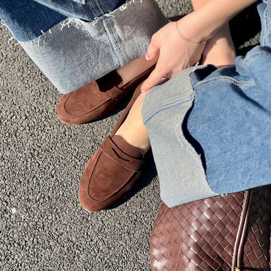 OF - Mocassino Morgana suede choco