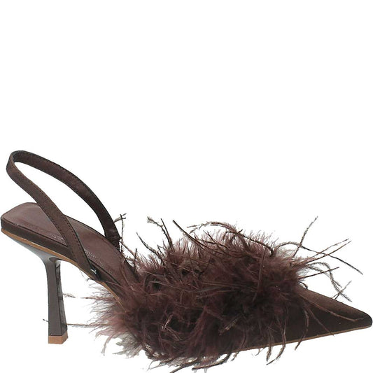 LM - Tacco Femme piume marrone