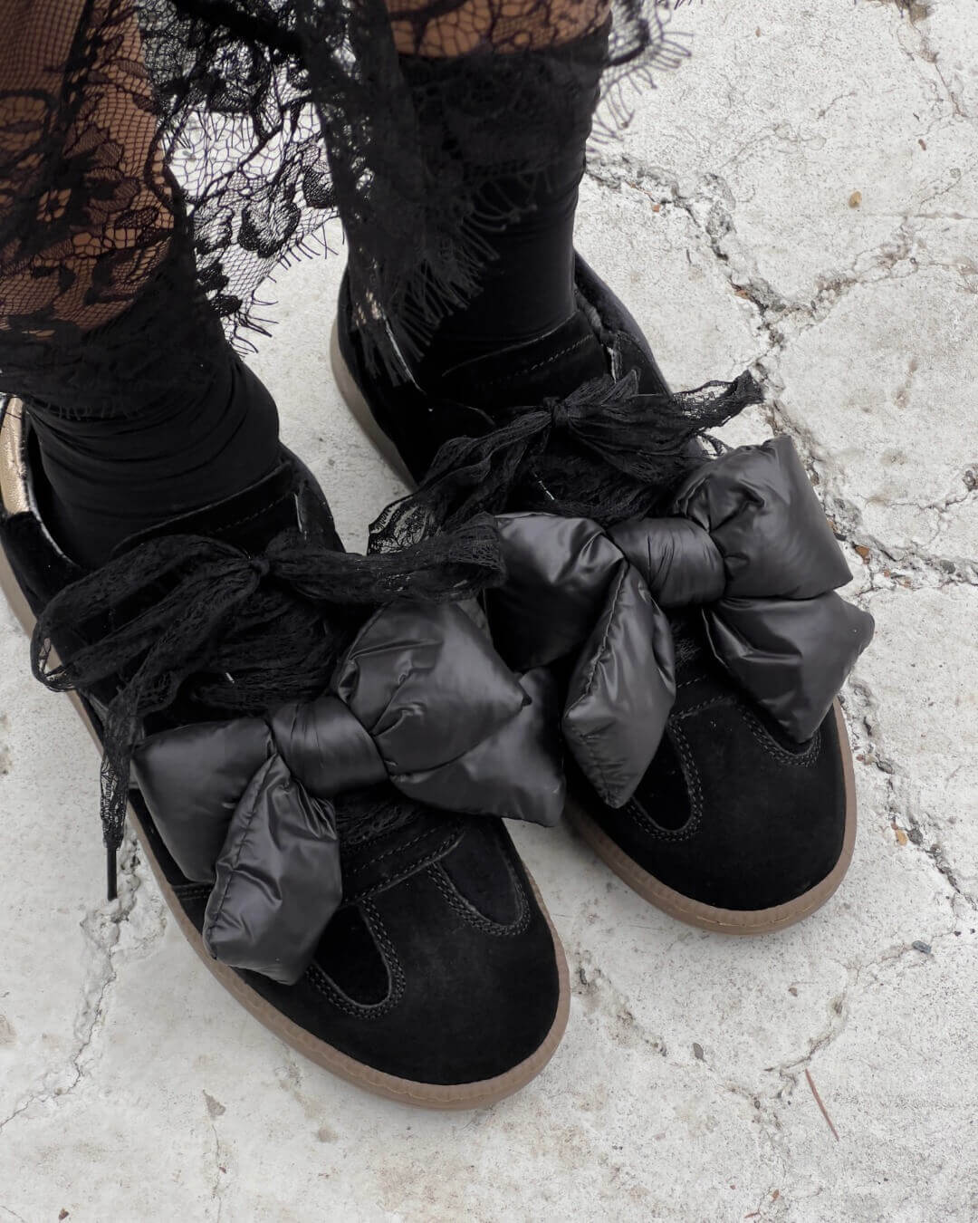 OF - Sneaker Milly nero velluto nero