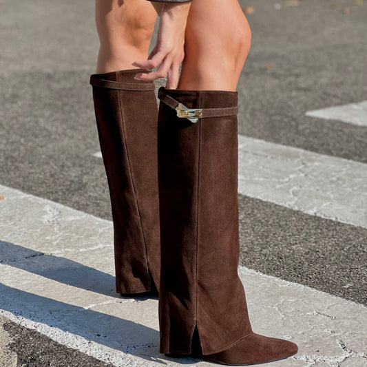 OF - Stivale Seth testa di moro con accessorio oro