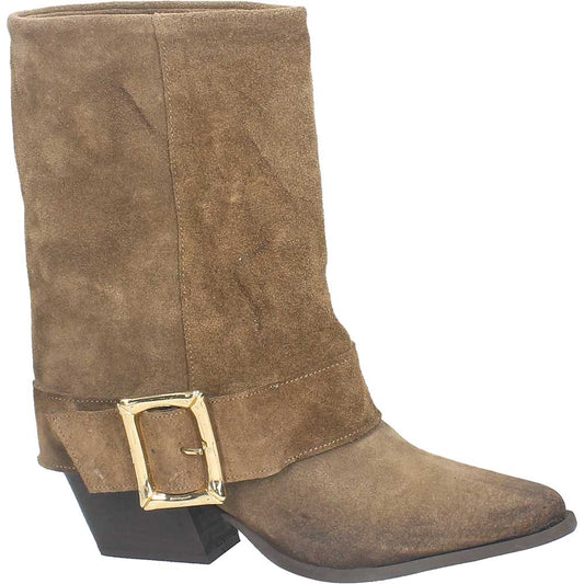 LM - Texano Vanessa taupe con fibbia oro