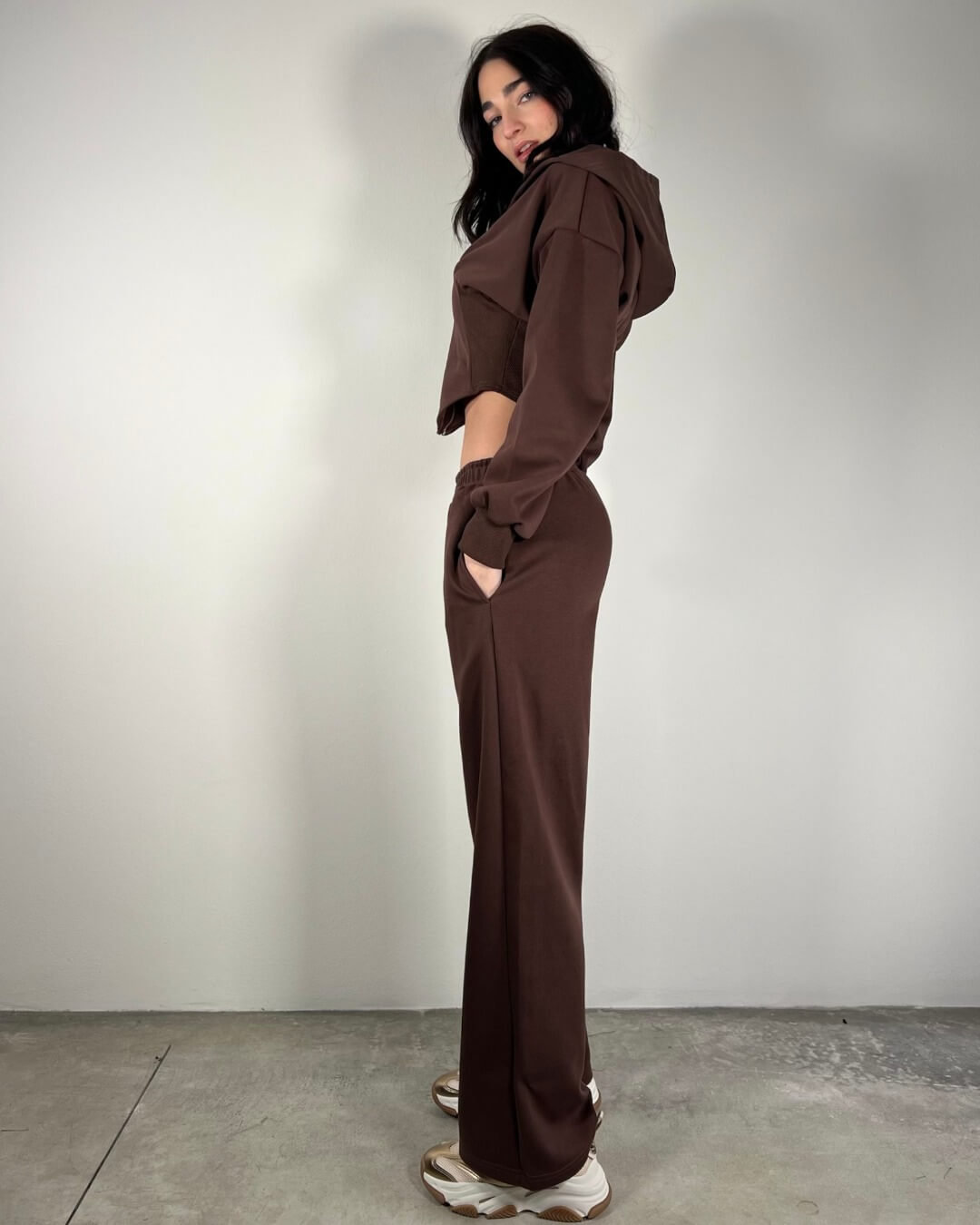 OF - Set tuta Frida marrone