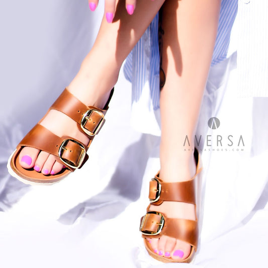 OF - Birkenstock Arizona big buckle cognac