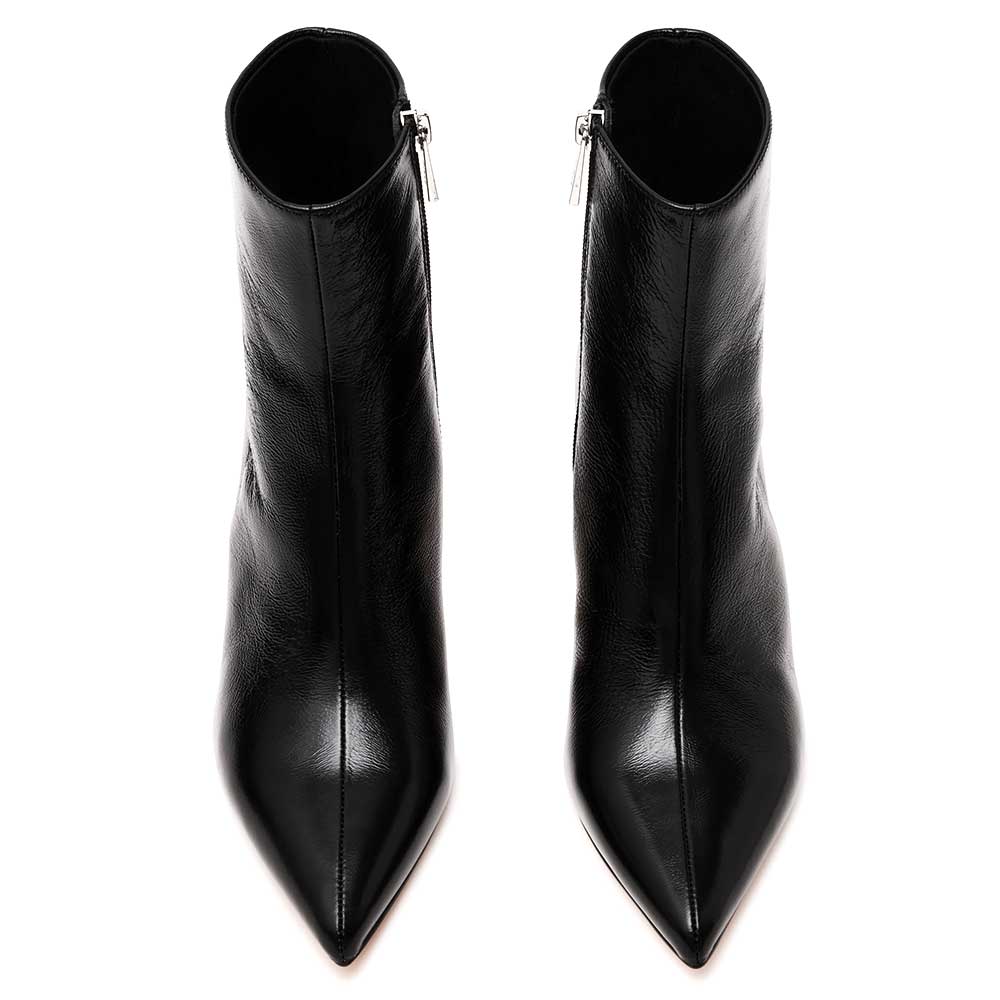 LM - Steve Madden Lulah black crinkle patent