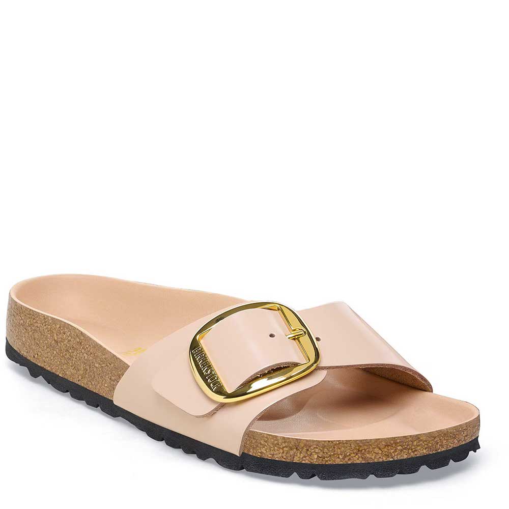 LM - Birkenstock Madrid Big buckle hex shine new beige