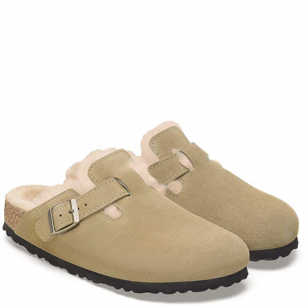 LM - Birkenstock Boston VL Shearling taupe