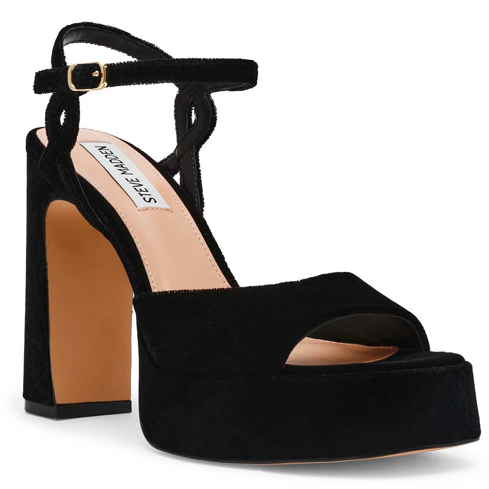 LM - Steve Madden Miliana black velvet