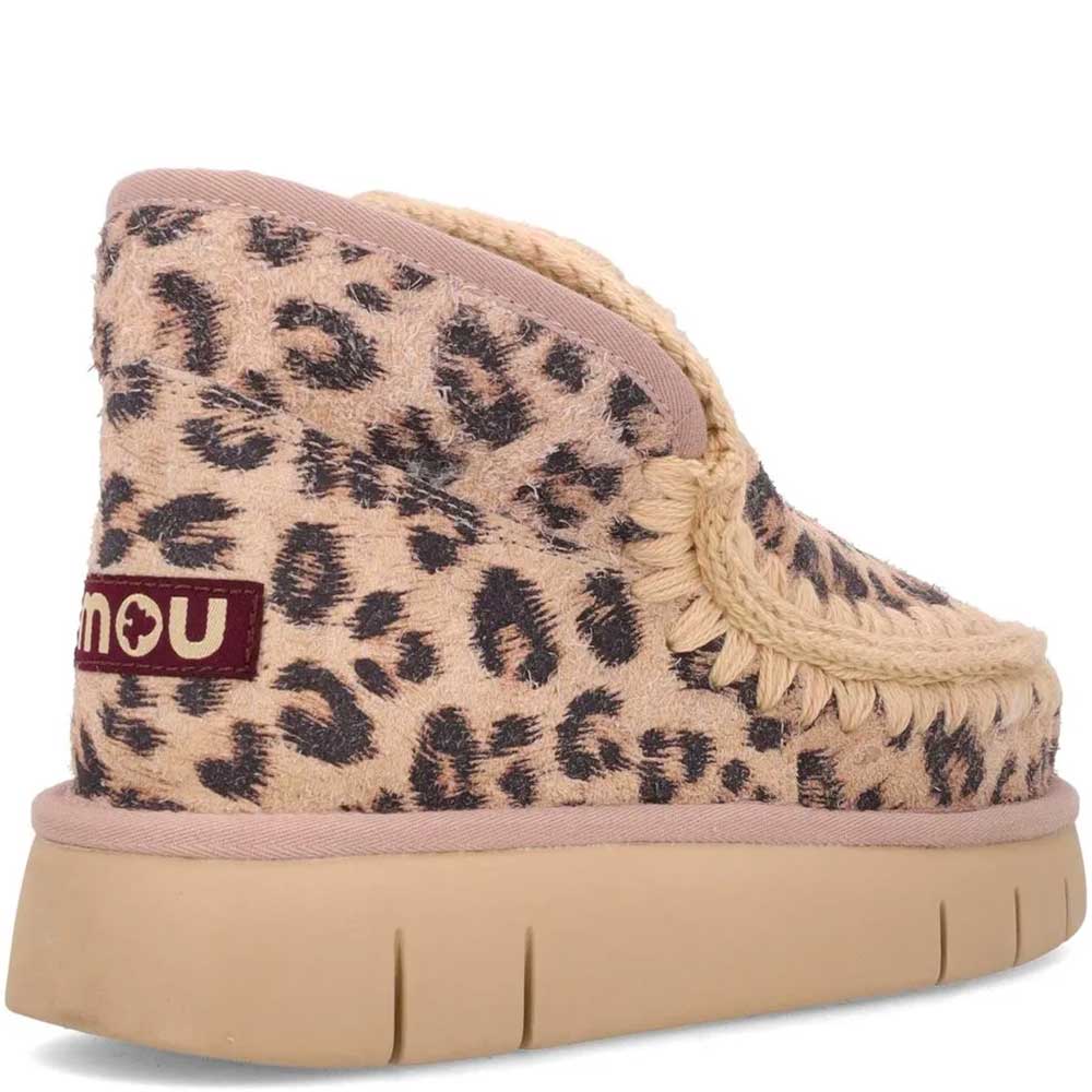 LM - MOU Eskimo bounce sneaker hairy suede leopard brandy