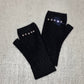 LM -Guantini Lux nero con pietre