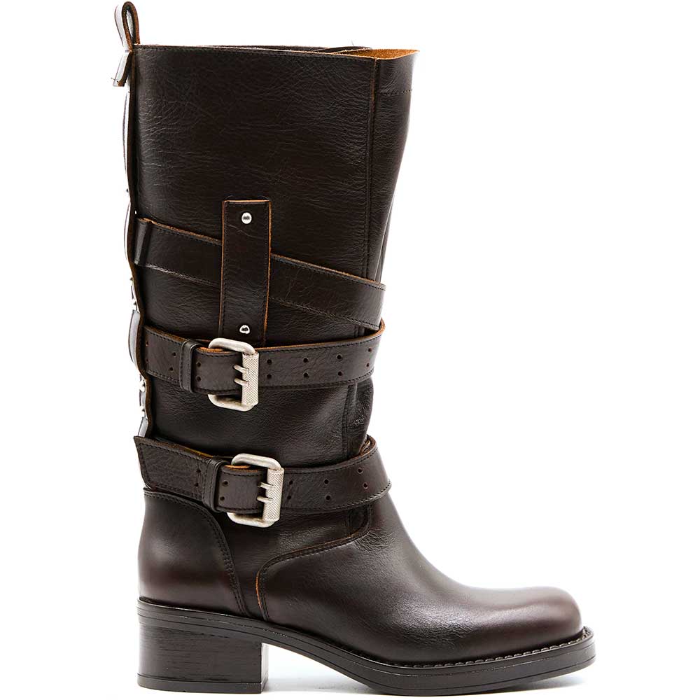 LM - Biker Serbs marrone con fibbie