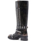 LM - Stivale Lara grigio vintage con borchie