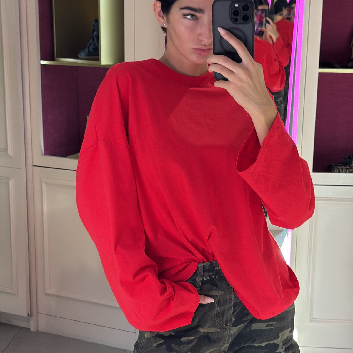 LM - LUMINA T-shirt Tobias rosso