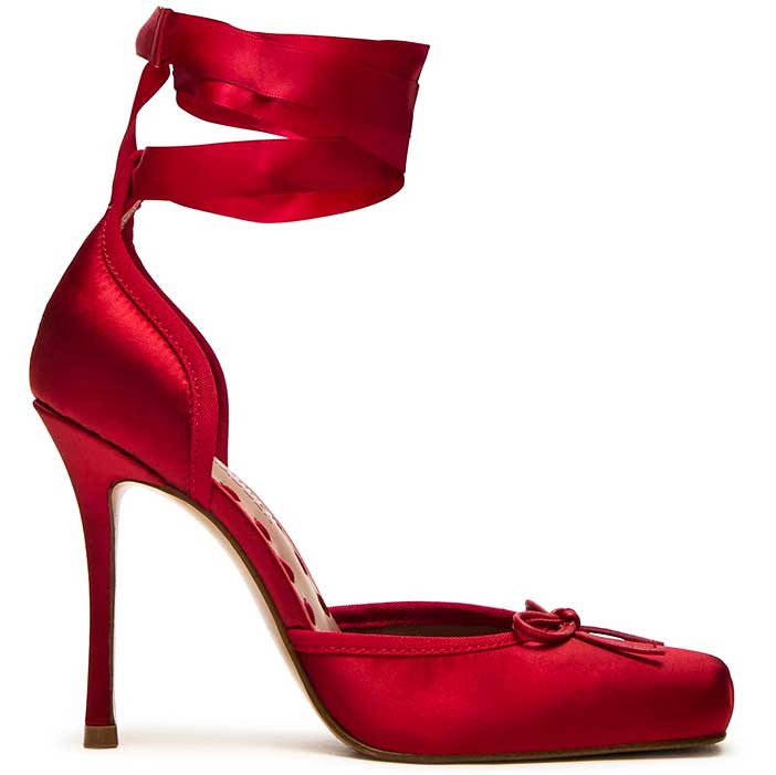 LM - Steve Madden Larina red satin