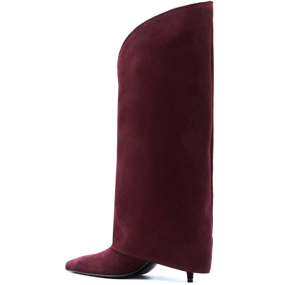 LM - Stivale Vlady camoscio bordeaux