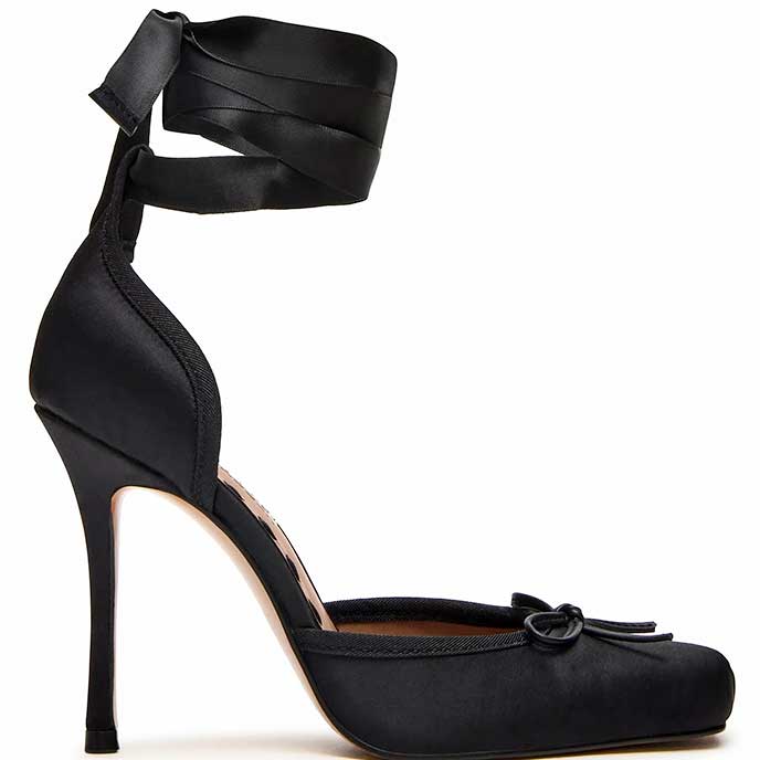LM - Steve Madden Larina black satin