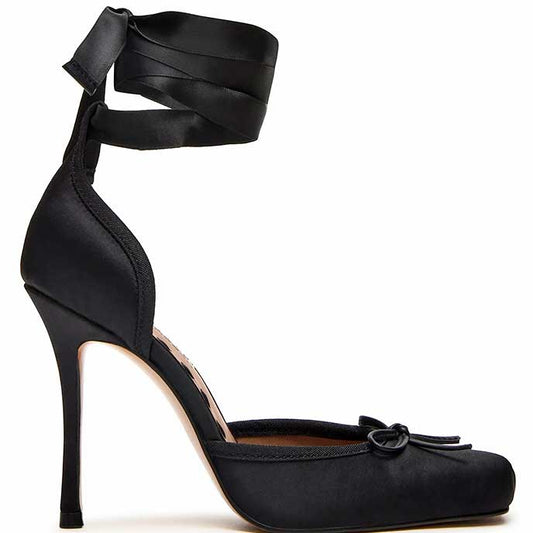 LM - Steve Madden Larina black satin