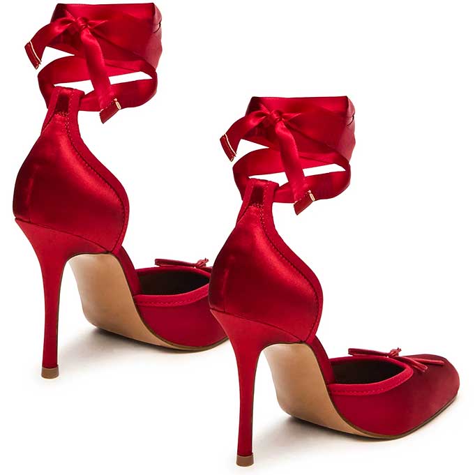 LM - Steve Madden Larina red satin