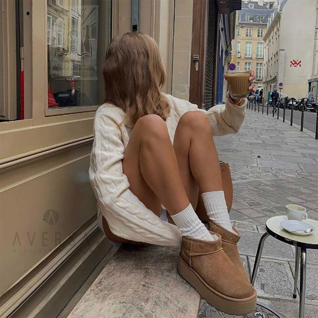 Platform Materiali Ugg Ugg Classic Ultra Mini Platform Chestnut –