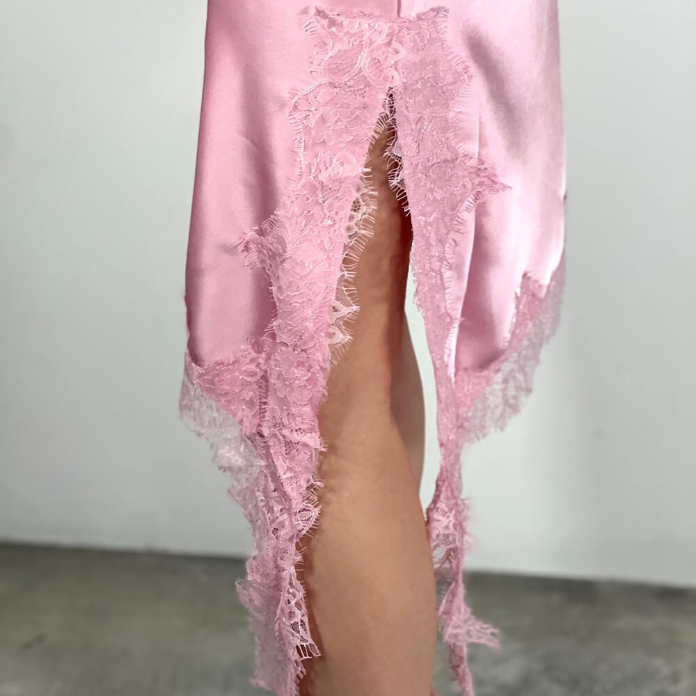 OF - Abito Marta satin rosa