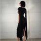 OF - ODI ODI Abito Follonica nero con strass