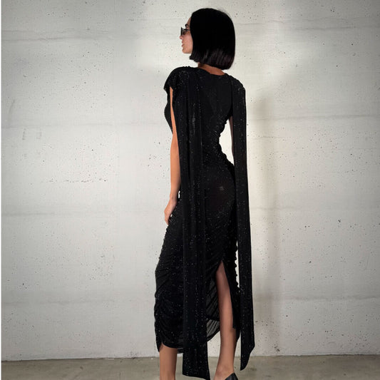 OF - ODI ODI Abito Follonica nero con strass