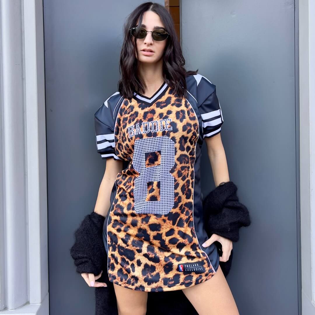 OF - Abito Baddie animalier