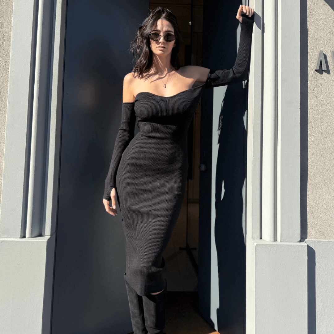 LM - Abito Niko con scollo a barchetta