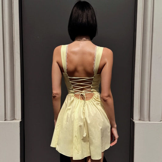 OF - Abito Jane giallo