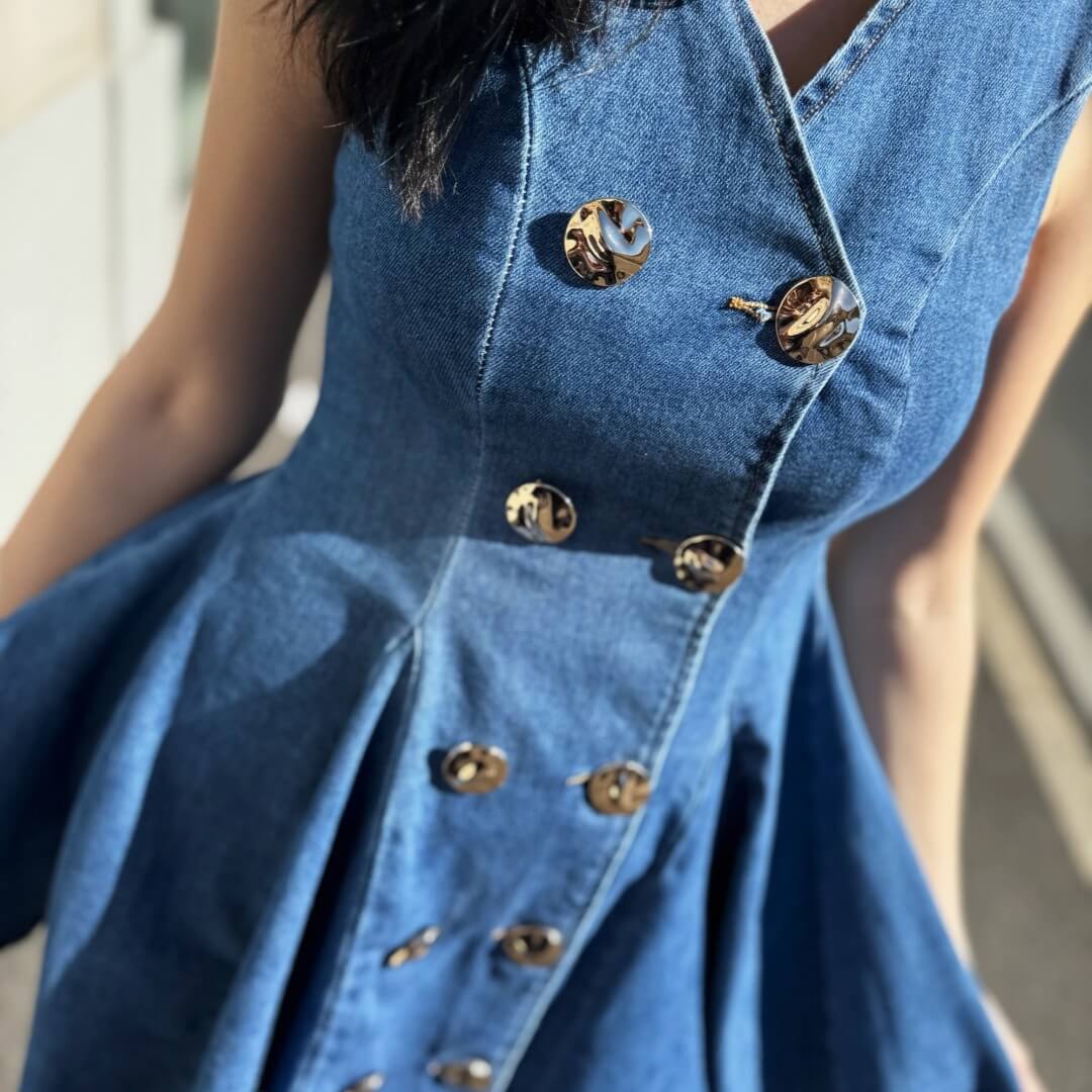 OF - Abito Rita denim blue