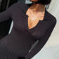 OF - Hinnominate Abito lungo in maglia trecce