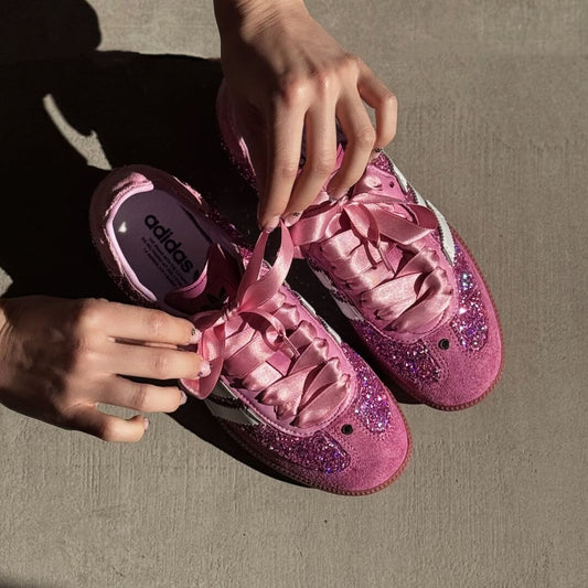 LM - Adidas Samba full glitter pink