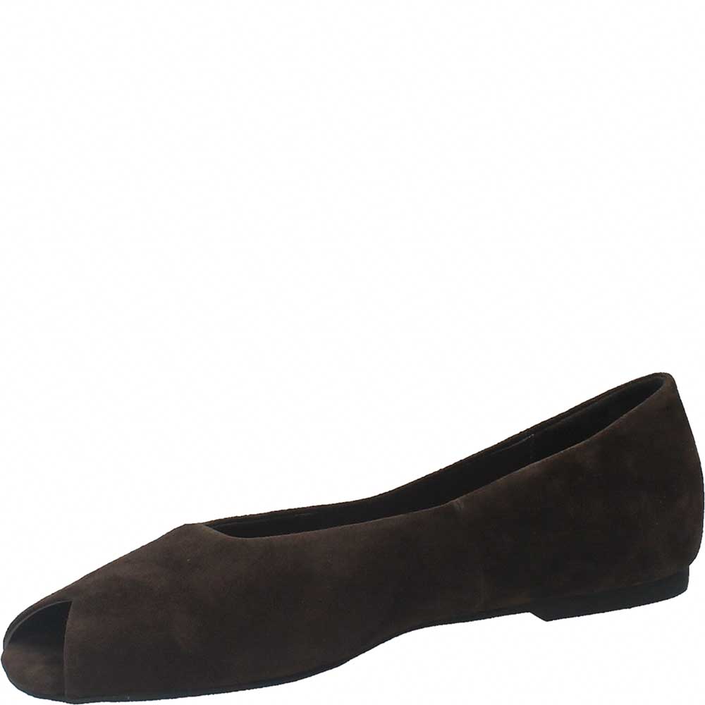 LM - Ballerina Maya camoscio testa di moro open-toe