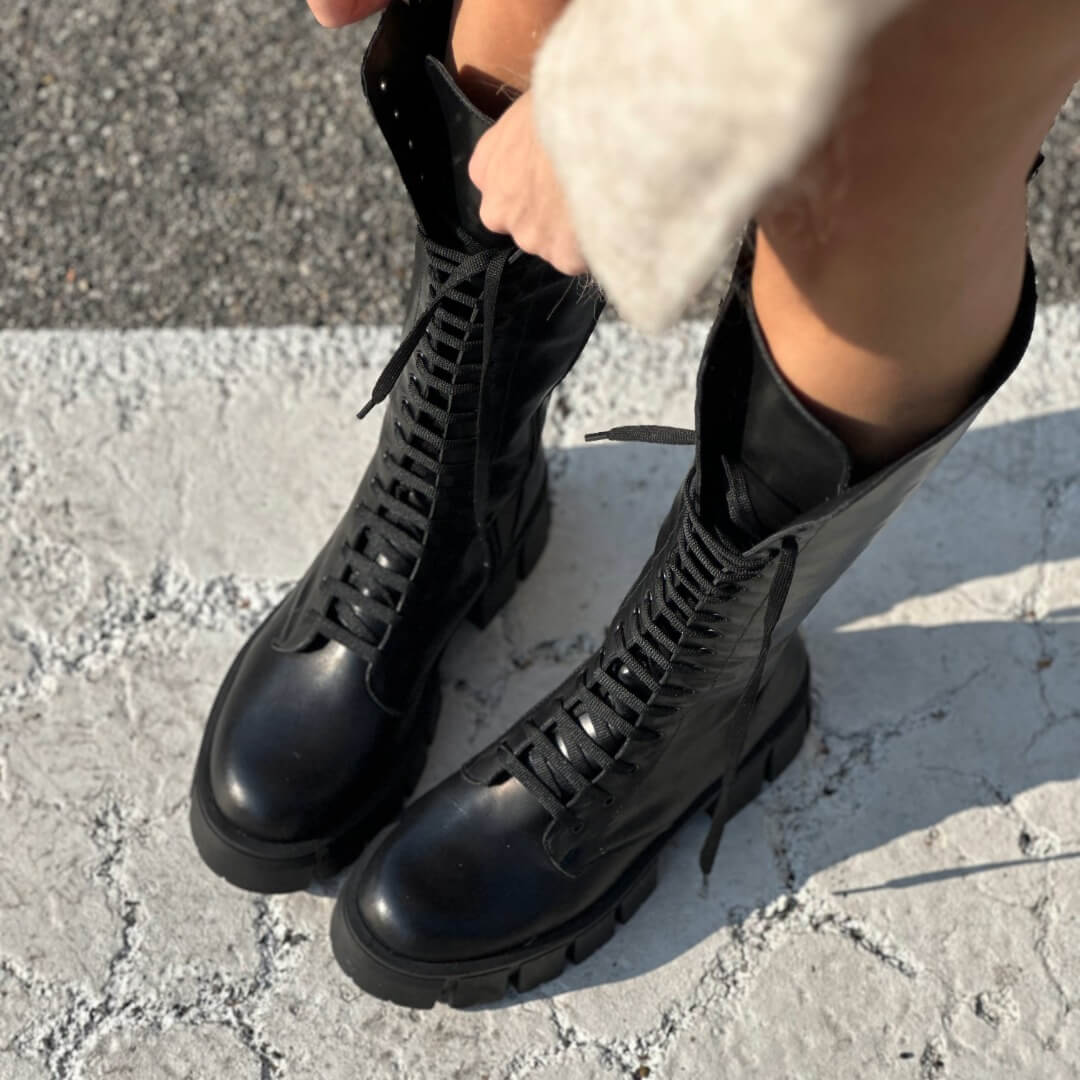 OF - Biker Wayne alto stringato