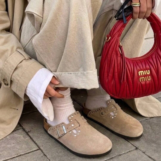 OF - Birkenstock Boston Rivet taupe