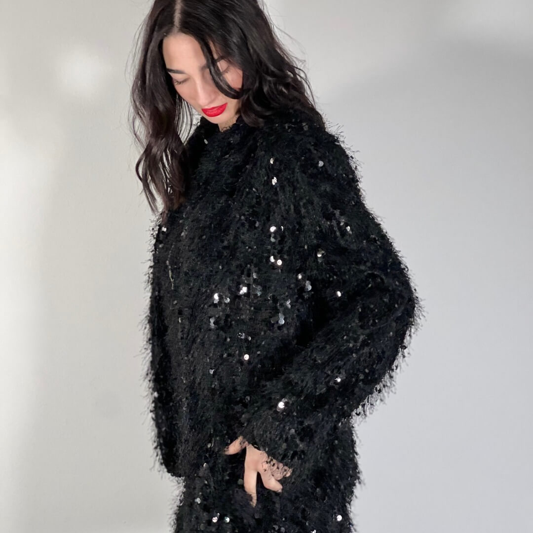 OF - LUMINA Blazer Messy nero