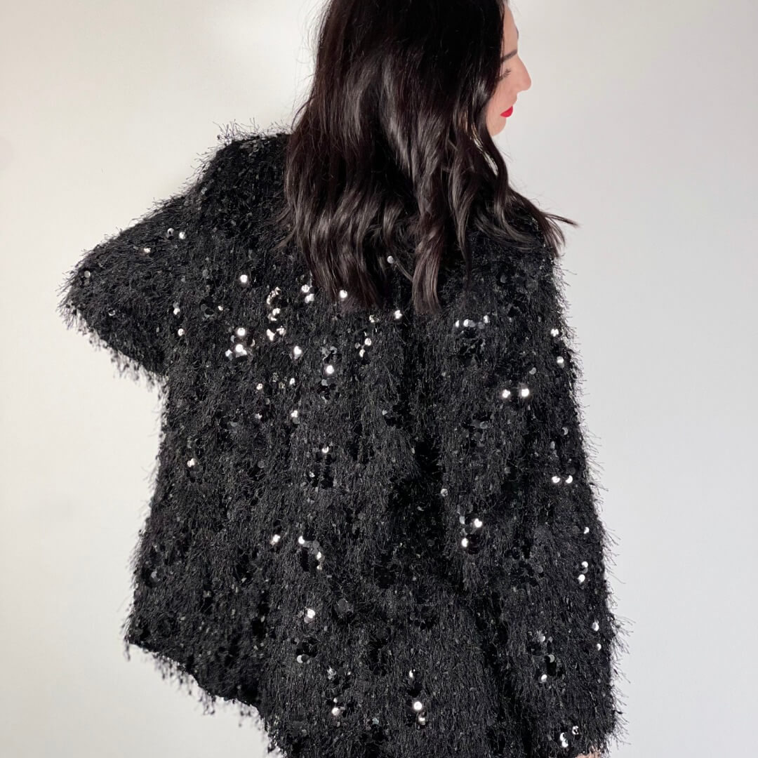 OF - LUMINA Blazer Messy nero