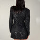 OF - Blazer abito Todaro paillettes nero