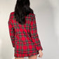 OF - Blazer Santa tartan rosso