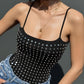 OF - Body Cassie nero con borchie