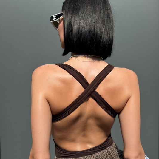 LM - Body Aisha marrone schiena nuda