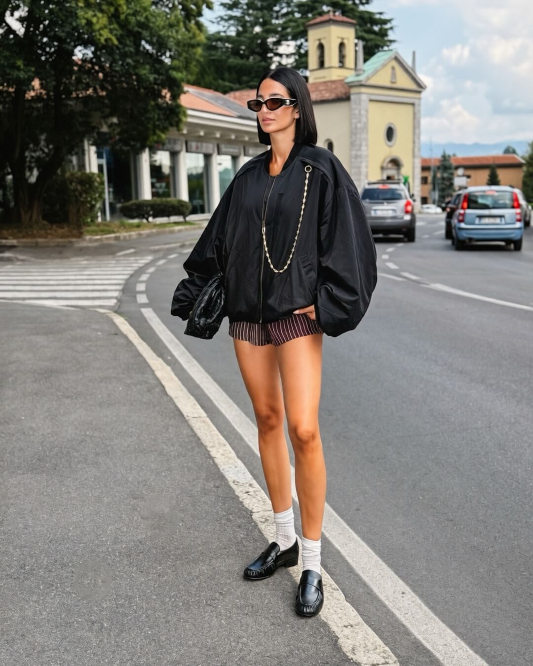 OF - ODI ET AMO Bomber Winnie oversize nero