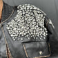 OF - ODI ET AMO Bomber Petra nero con strass