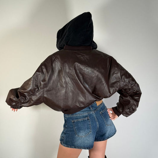 OF - Bomber Attila reversibile marrone/nero