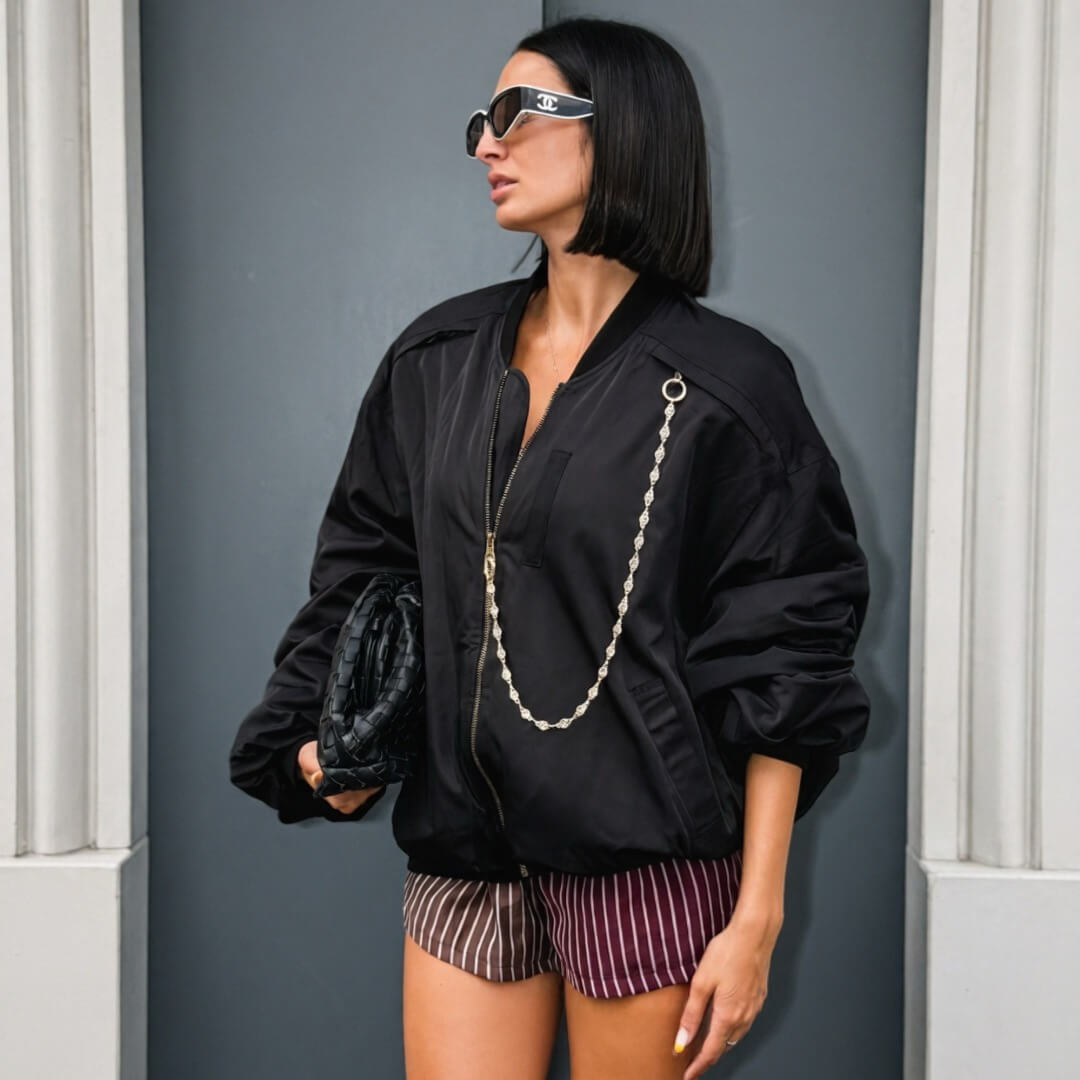 OF - ODI ET AMO Bomber Winnie oversize nero