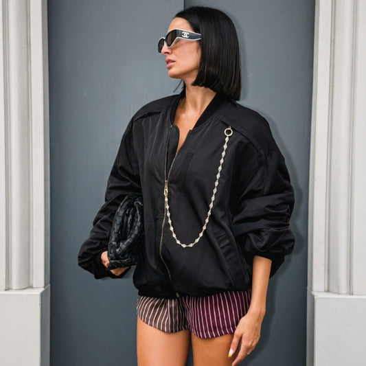 OF - ODI ET AMO Bomber Winnie oversize nero