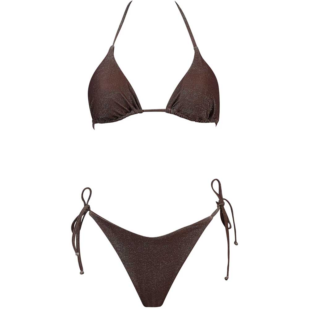 LM - Matiné Bikini Kate lurex marrone