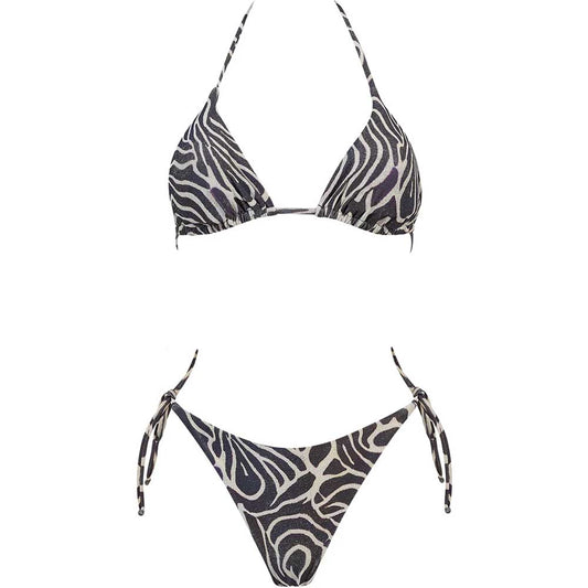 LM - Matinée Bikini Kate fantasia zebrato bianco