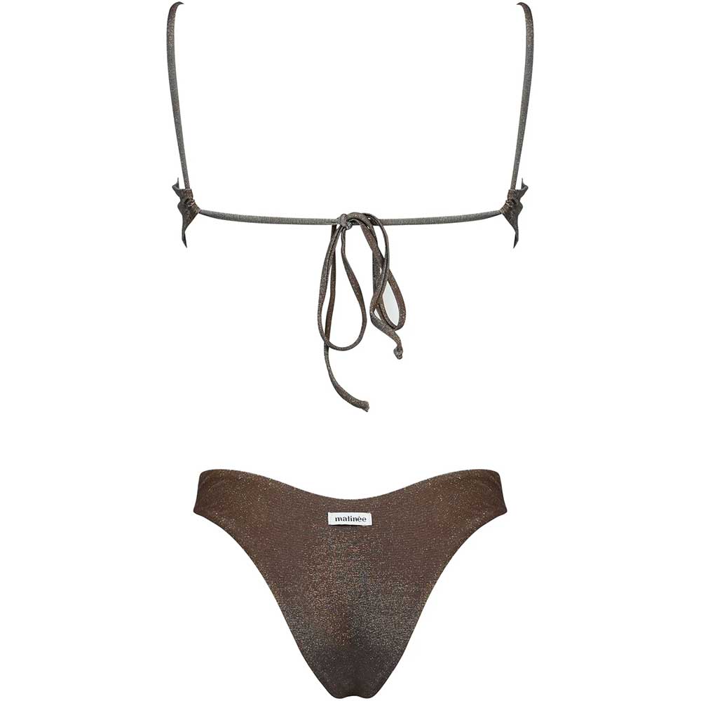 LM - Matinée Bikini Tina lurex marrone