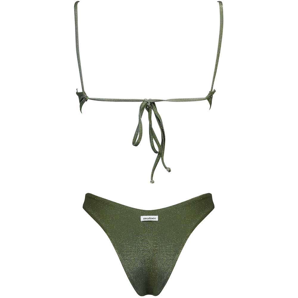 LM - Matinée Bikini Tina lurex verde