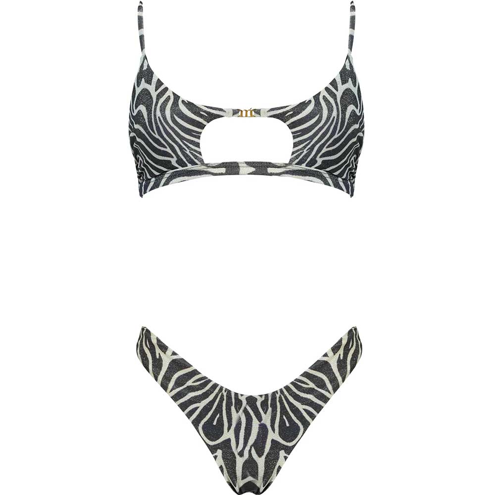 LM - Matinée Bikini Olivia zebrato bianco